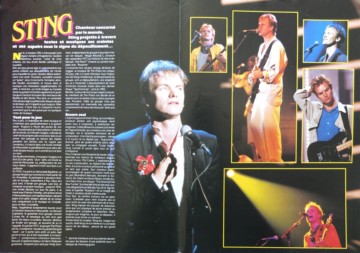 Poster The Police - Sting