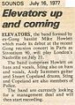 1977 07 16 Elevators news SOUNDS.jpg