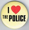 I Love The Police large yellow round button.jpg