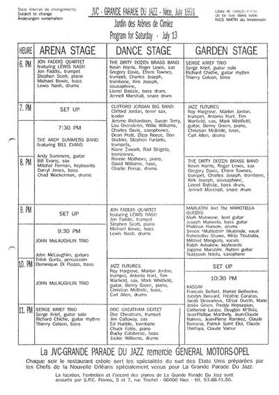 1991 07 13 program sheet Klaus Pehl.jpg
