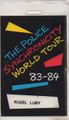 1983 1984 world tour pass Vince Ricci.jpg