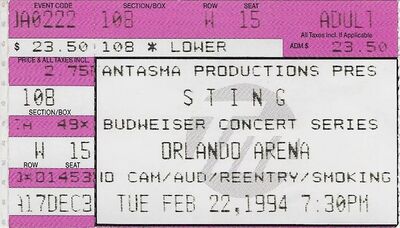 1994 02 22 ticket Rick Barrett Collectibles.jpg