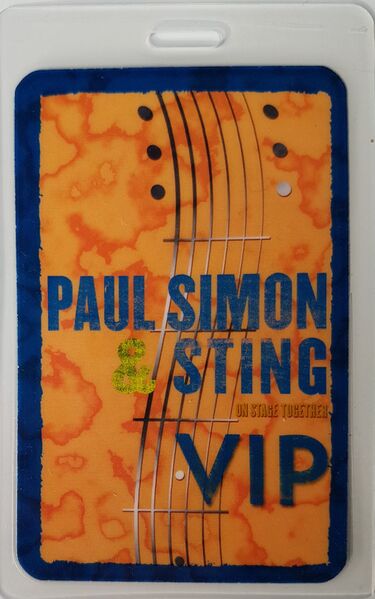 File:2014 Paul Simon Tour orange VIP pass Christophe Laversanne.jpg