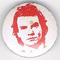 1979 08 Sting white red round button.jpg