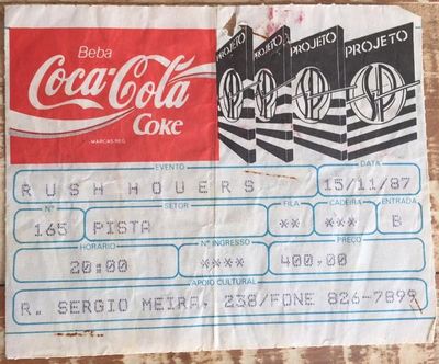 1987 11 15 Rush Hour ticket Marcelo Augusto da Silva.jpg