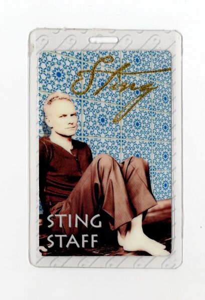 File:Sacred Love Sting staff pass front Christophe Laversanne.jpg